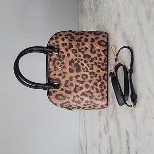Michael Kors Medium Dome Satchel/Handbag - Rare/Special* - Leopard saffi…